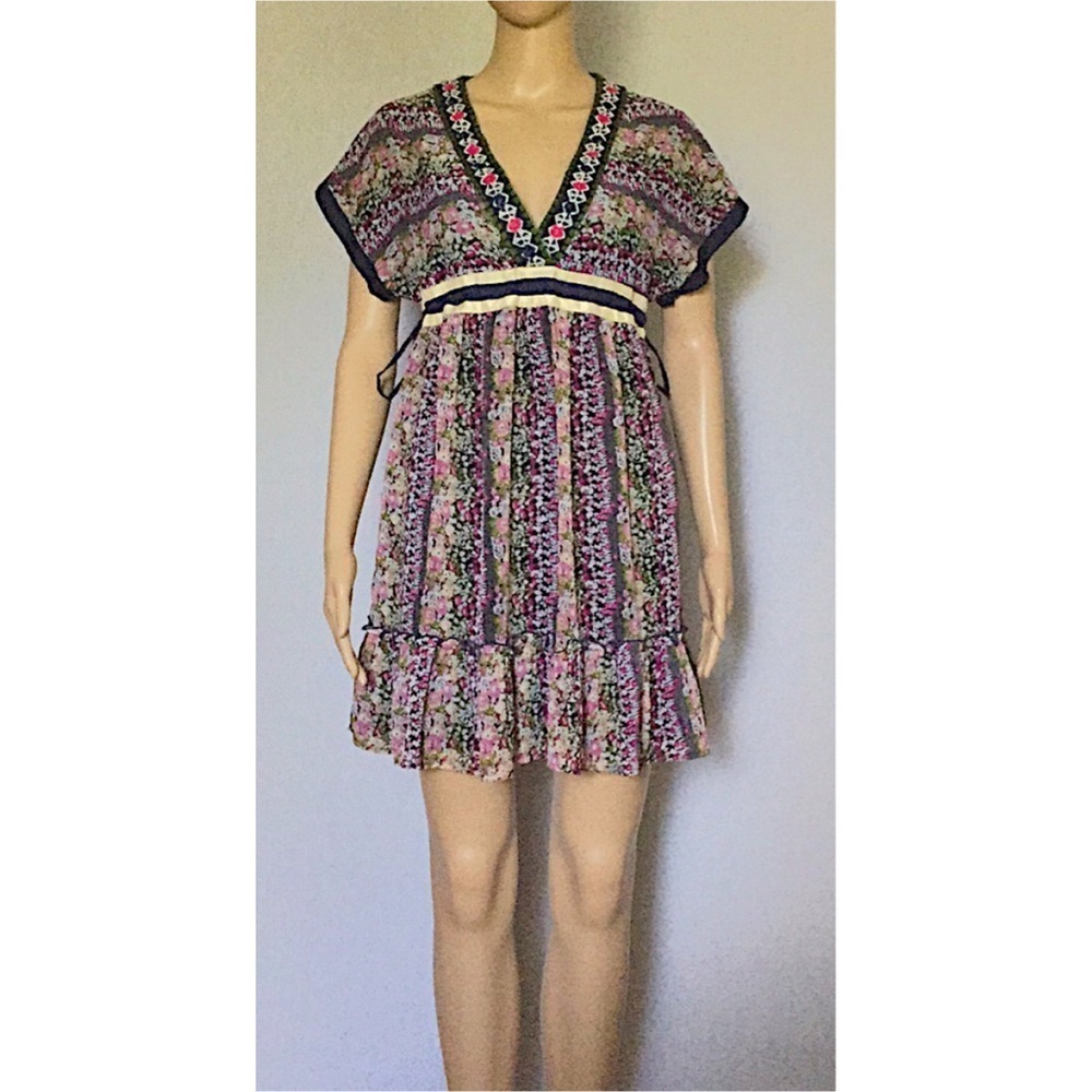 Sweet by Miss Me floral embroidered mini dress